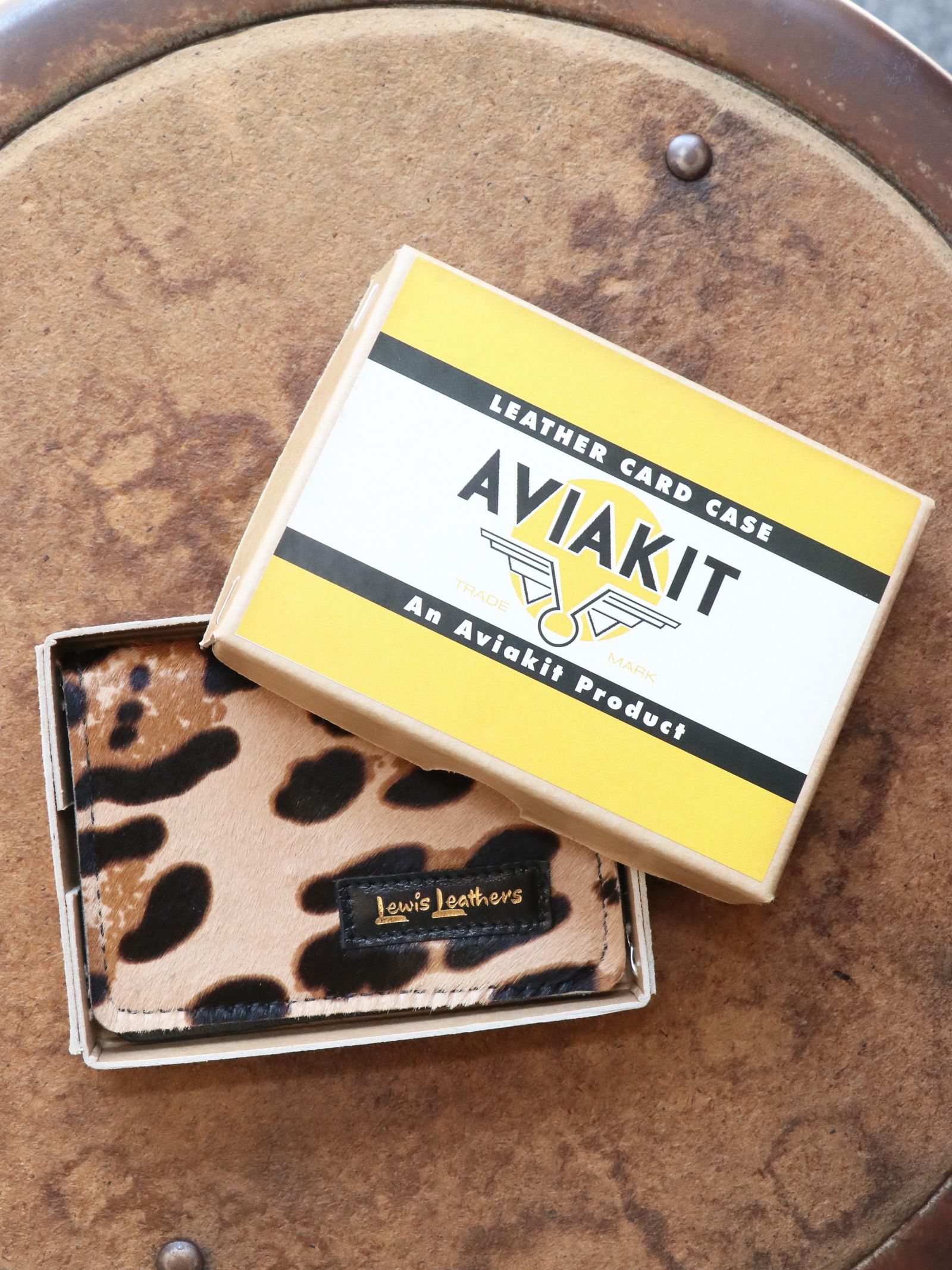 LEWIS LEATHERS CARD CASE (LEOPARD)