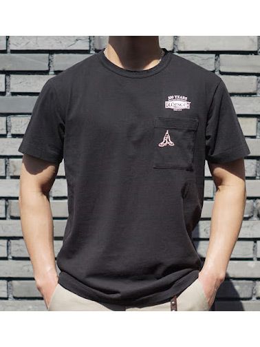 WESCO×DEHEN "100YEARS LOGO" POCKET T-SHIRTS (CLASSIC BLACK × WHITE)