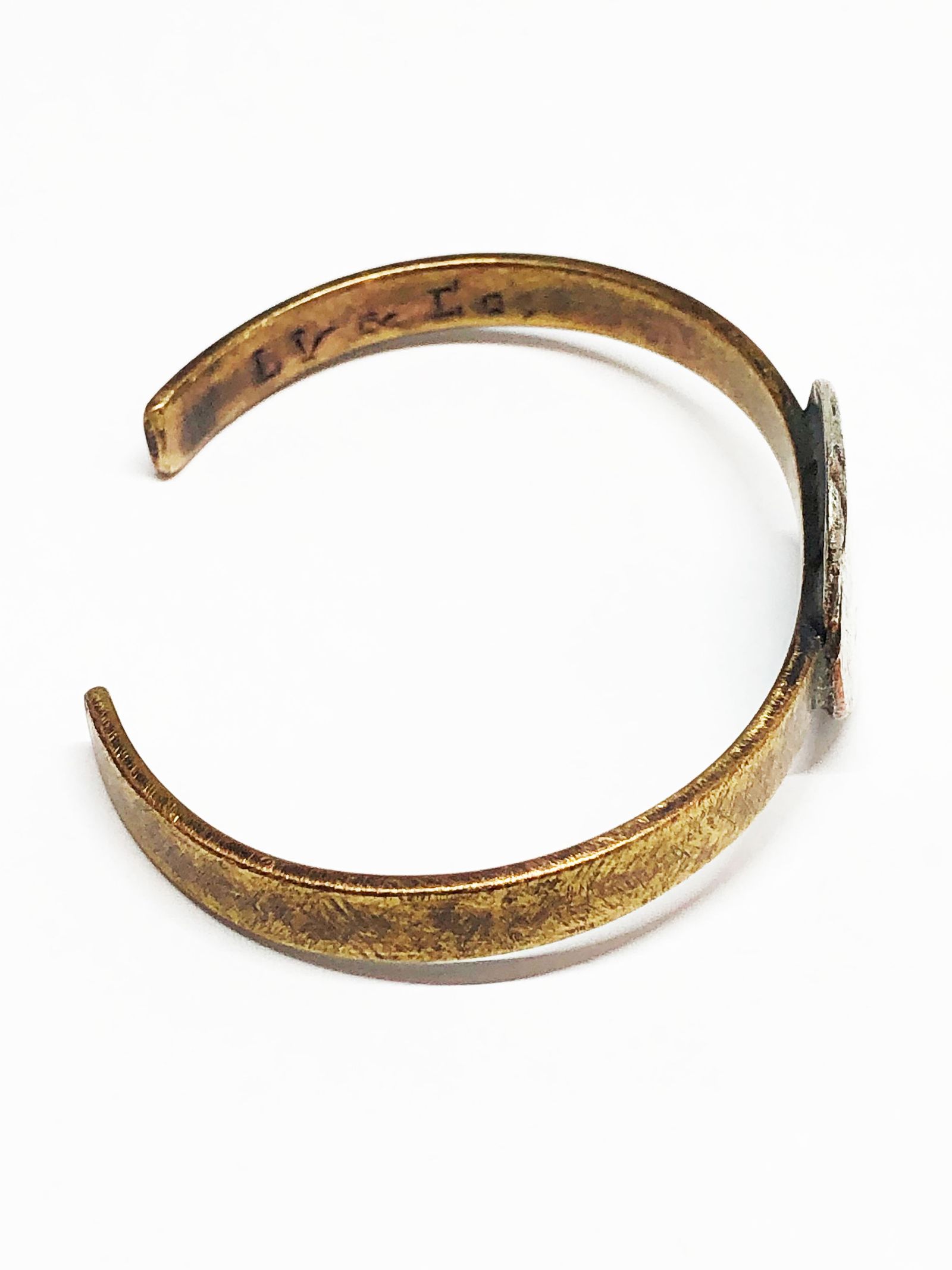 "WATARIDORI" カスタムバングル / "WATARIDORI" Custom Bangle(Brass x Silver 925)