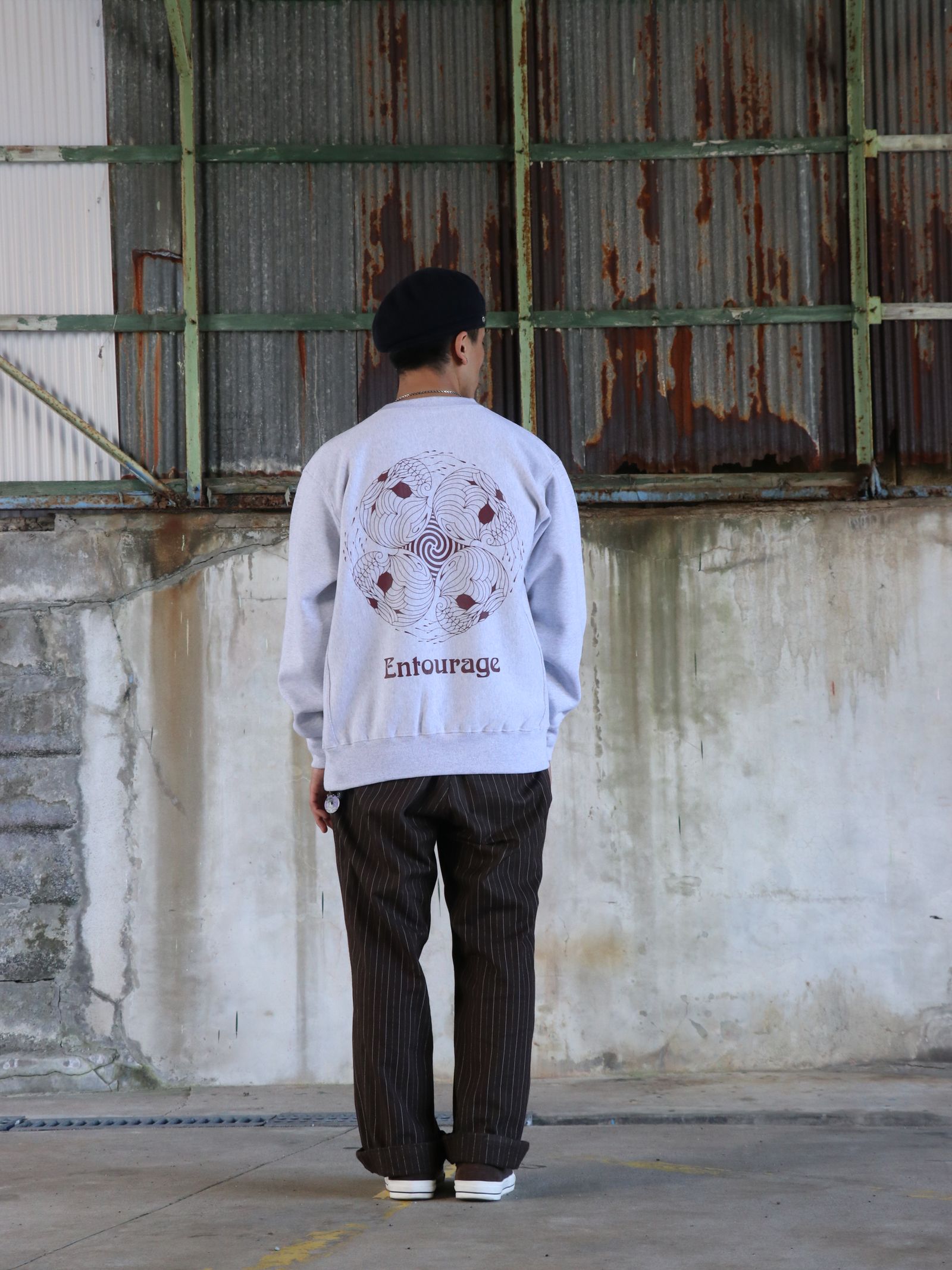 Entourage 12OZ CREW NECK SWEAT (ASH)