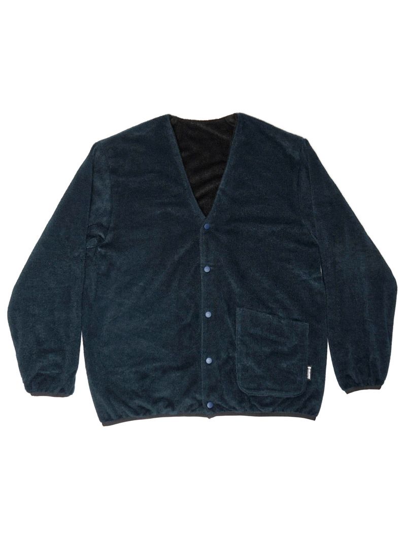 REVERSIBLE CARDIGAN (BLACK×NAVY)