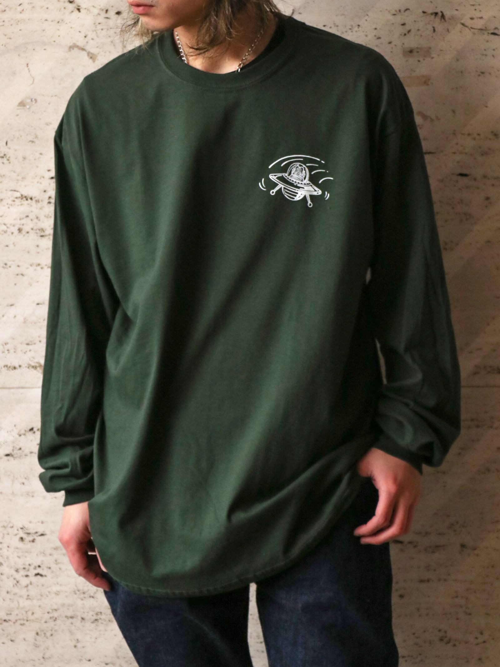 "F.T" L/S TEE (DARKGREEN)