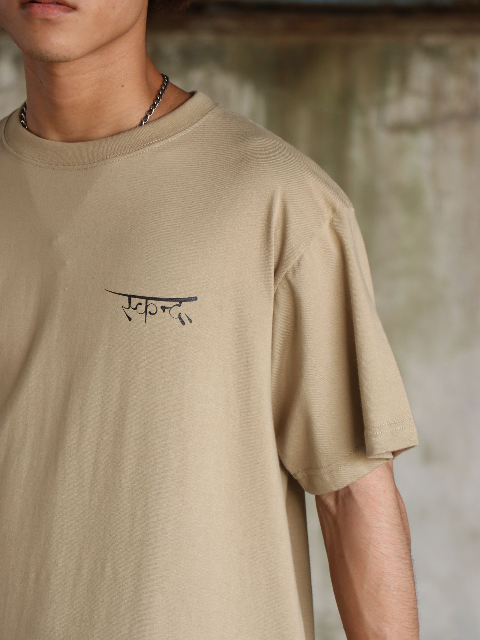 "DARK MATTER" S/S TEE / "DARK MATTER" Tシャツ (サンド)