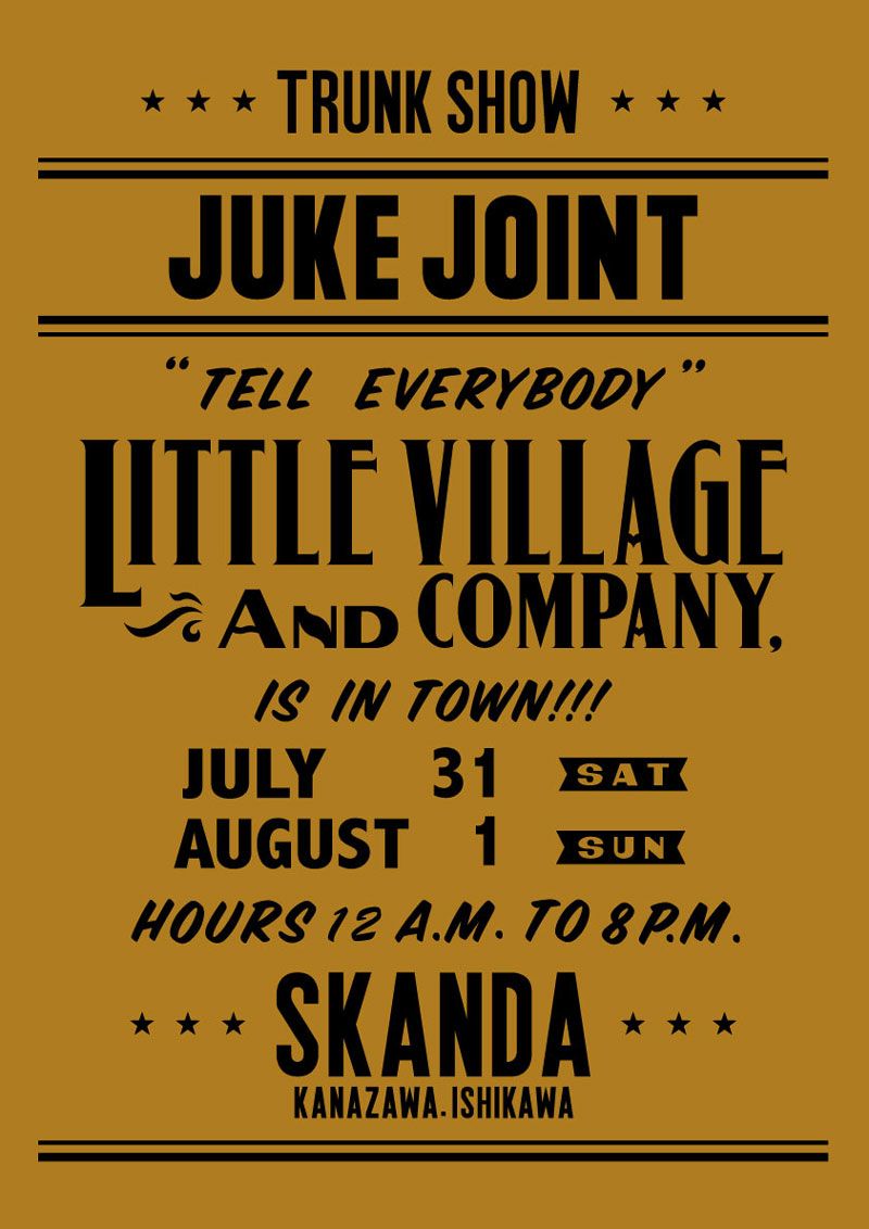LITTLE VILLAGE & CO. "JUKE JOINT" in SKANDA