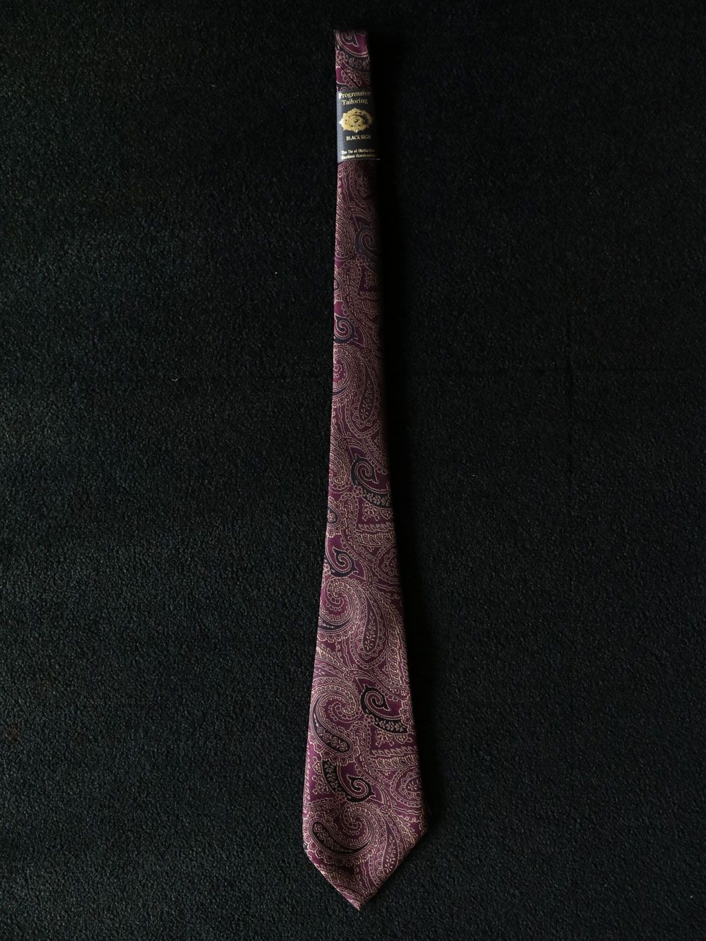 PAISLEY NECK TIE (BURGUNDY)