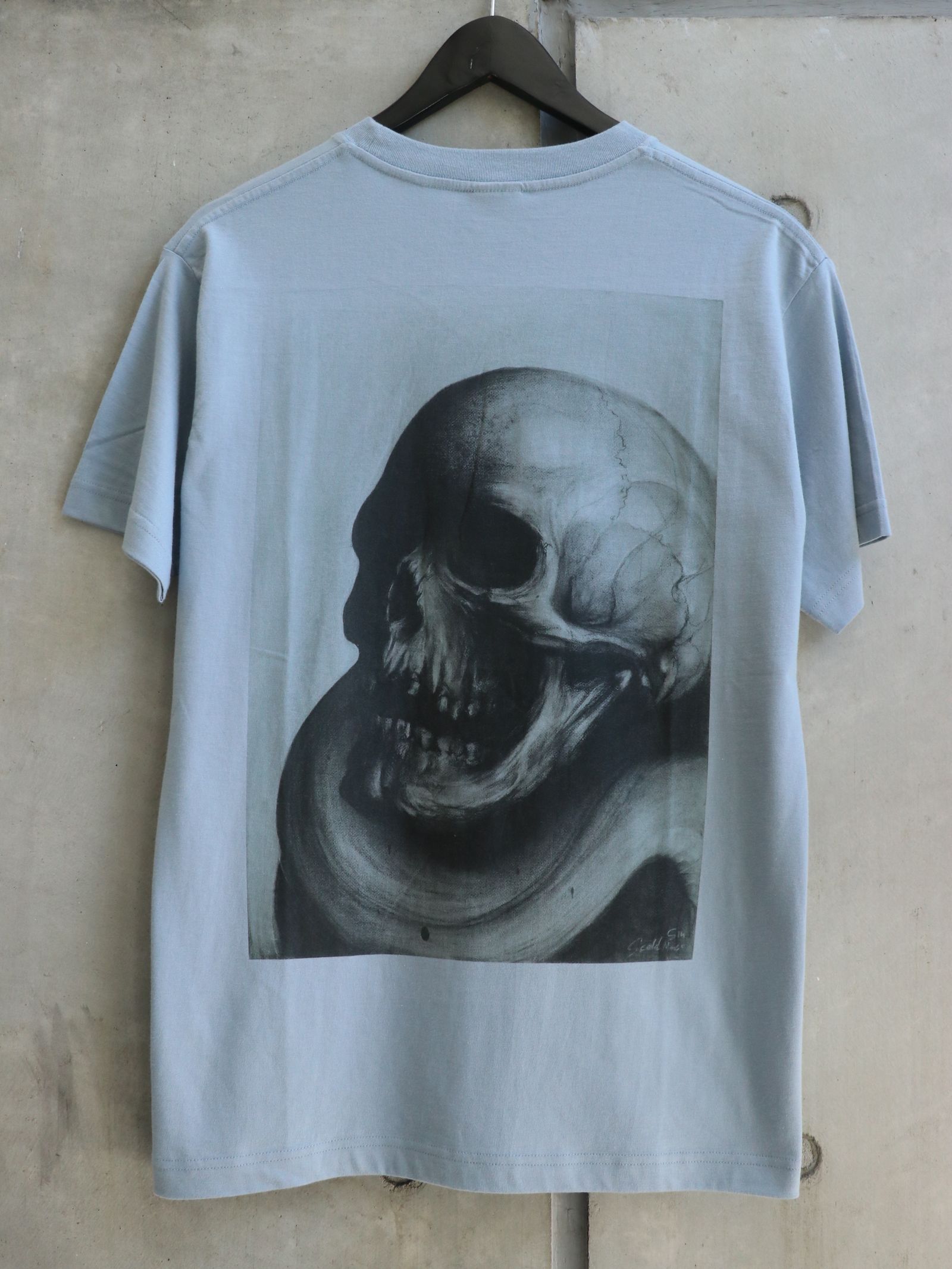 SKULL S/S TEE (ACID BLUE)