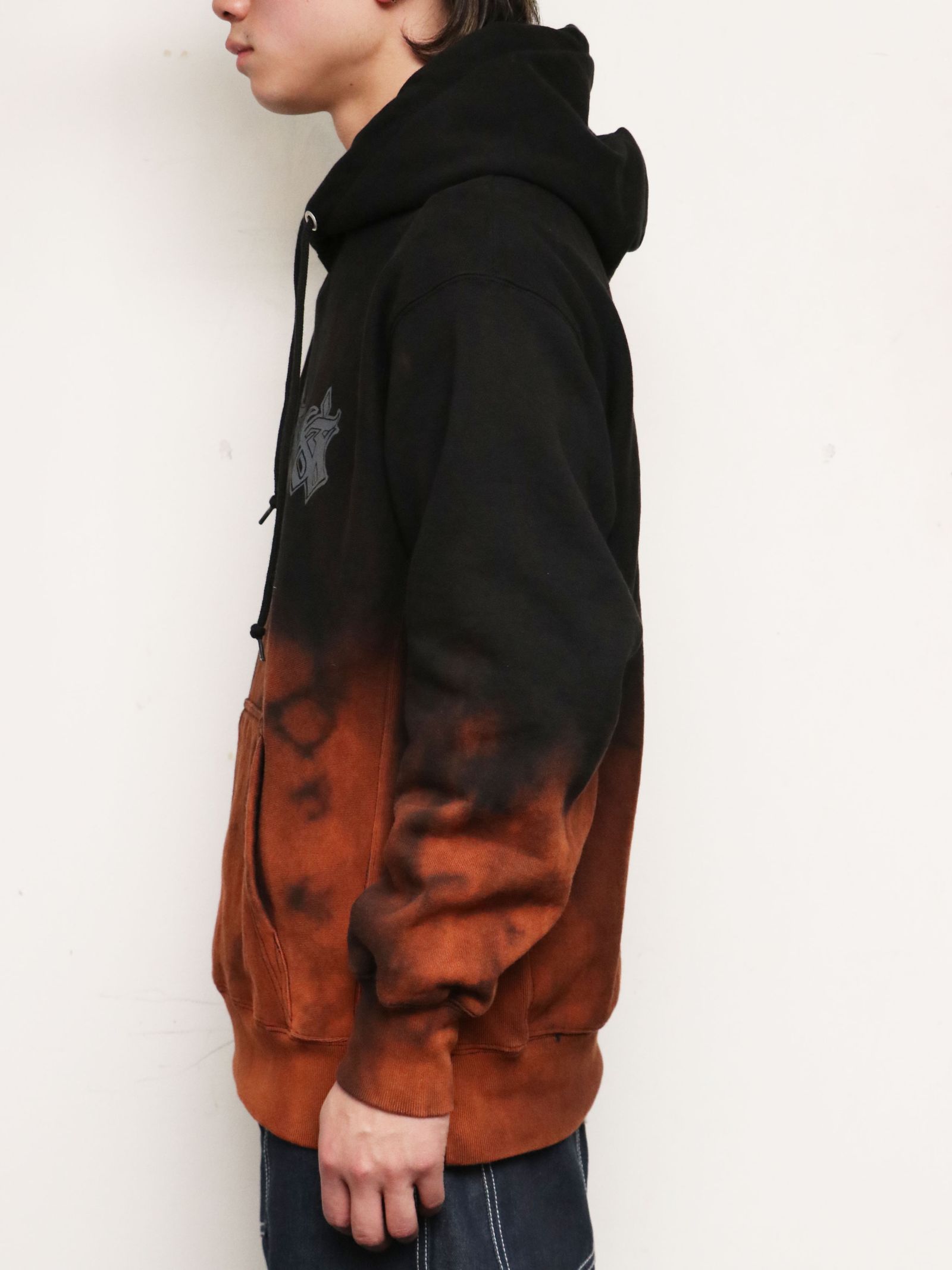 オリジナルヘビーオンスブリーチパーカー(ブラック) / ORIGNAL HEAVY OZ BLEACH PARKA (BLACK)