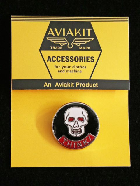 "THINK! SKULL" BADGE (LARGE)