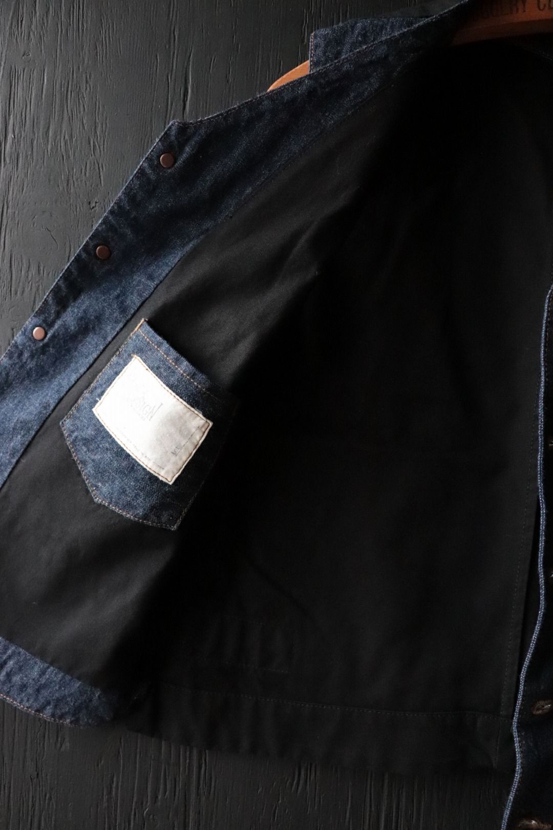 1920'S 10.5OZ DOCKERY VEST (DARK INDIGO)