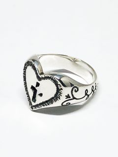 HEART & CROSS RING (SILVER925)