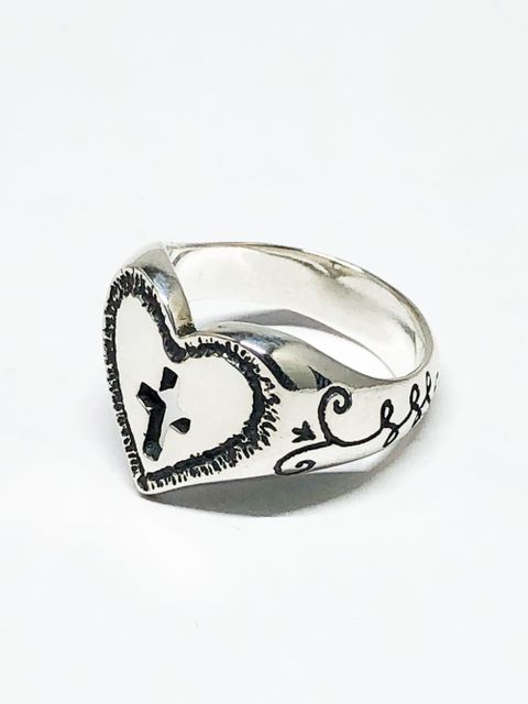 HEART & CROSS RING (SILVER925)