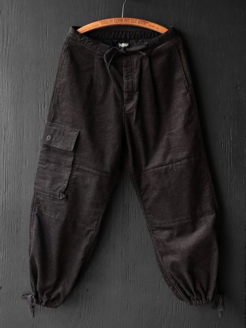 RIPPLE COAD FIELD TROUSERS (CHARCOAL BLACK)