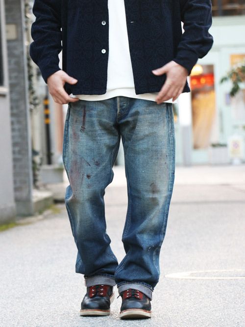GLADDEN - DENIM "TYPE-4 A" (INDIGO) "VINTAGE FINISH"