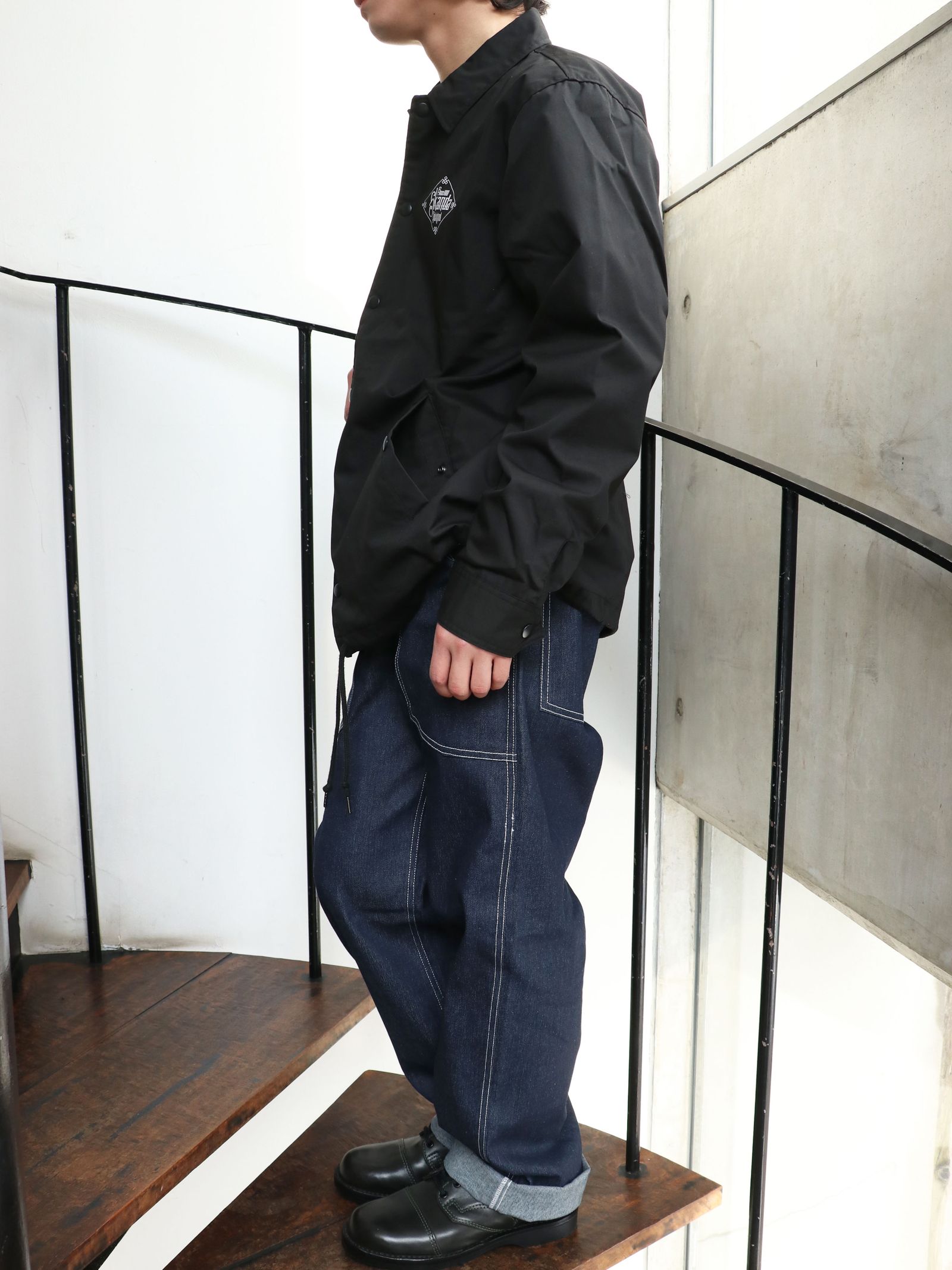 SKANDA ORIGNAL T/C コーチジャケット (ブラック) / SKANDA ORIGNAL  T/C COACH JACKET (BLACK)