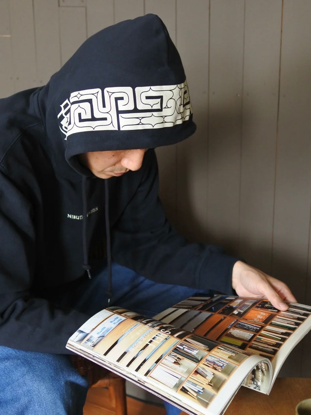 プルオーバーパーカー / konci / (NAVY)