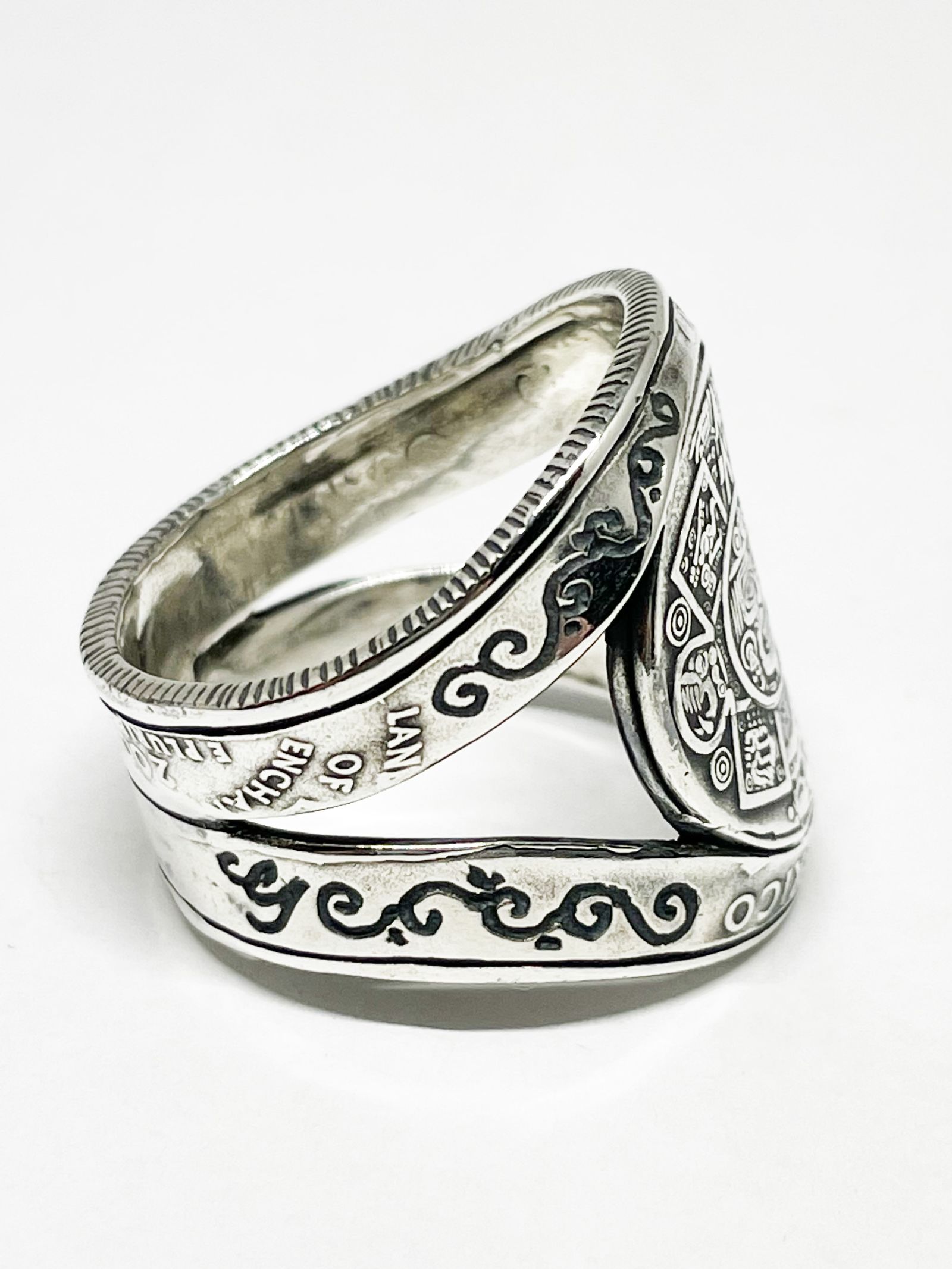 MAYA CALENDER MEDAL RING (SILVER925)