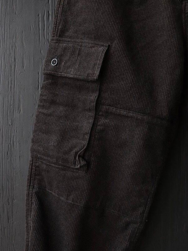 RIPPLE COAD FIELD TROUSERS (CHARCOAL BLACK)