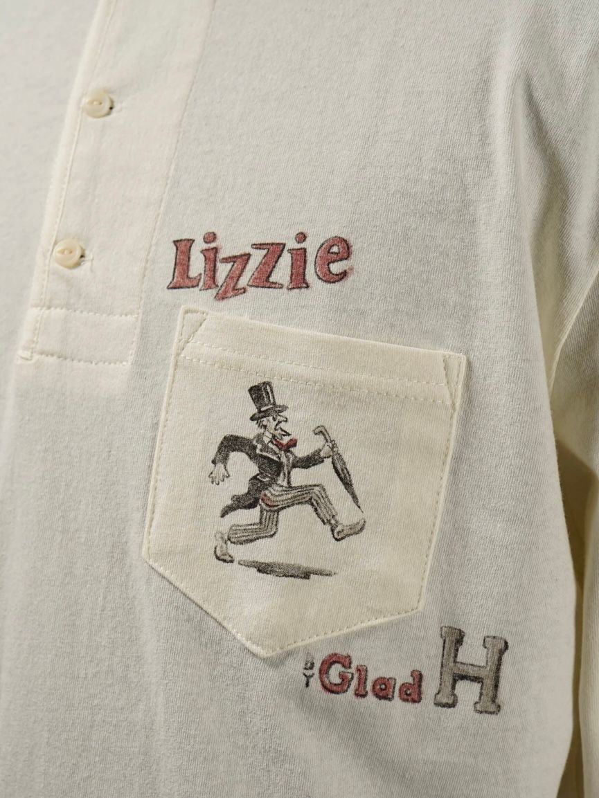 "DIZZIE LIZZIE" L/S T-SHIRTS (WHITE)