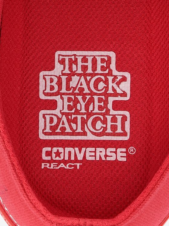 【限定販売】ALL STAR 100 BLACK EYE PATCH SLIP OX (RED)