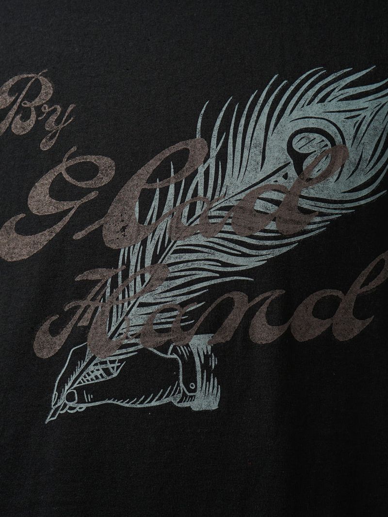 PEACOCK QUILL - S/S T-SHIRTS (BLACK)