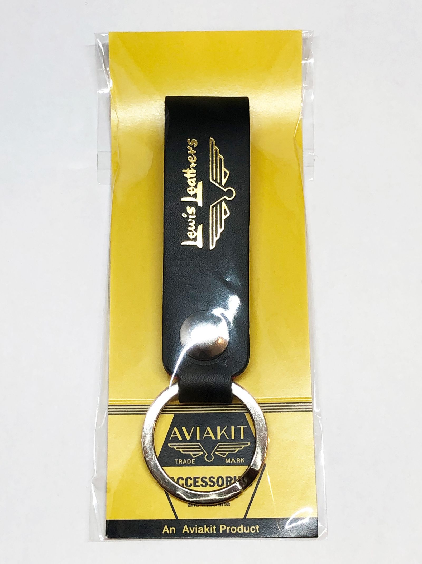 LEWIS LEATHERS BELT LOOP KEYRING MK-1 (BLACK)