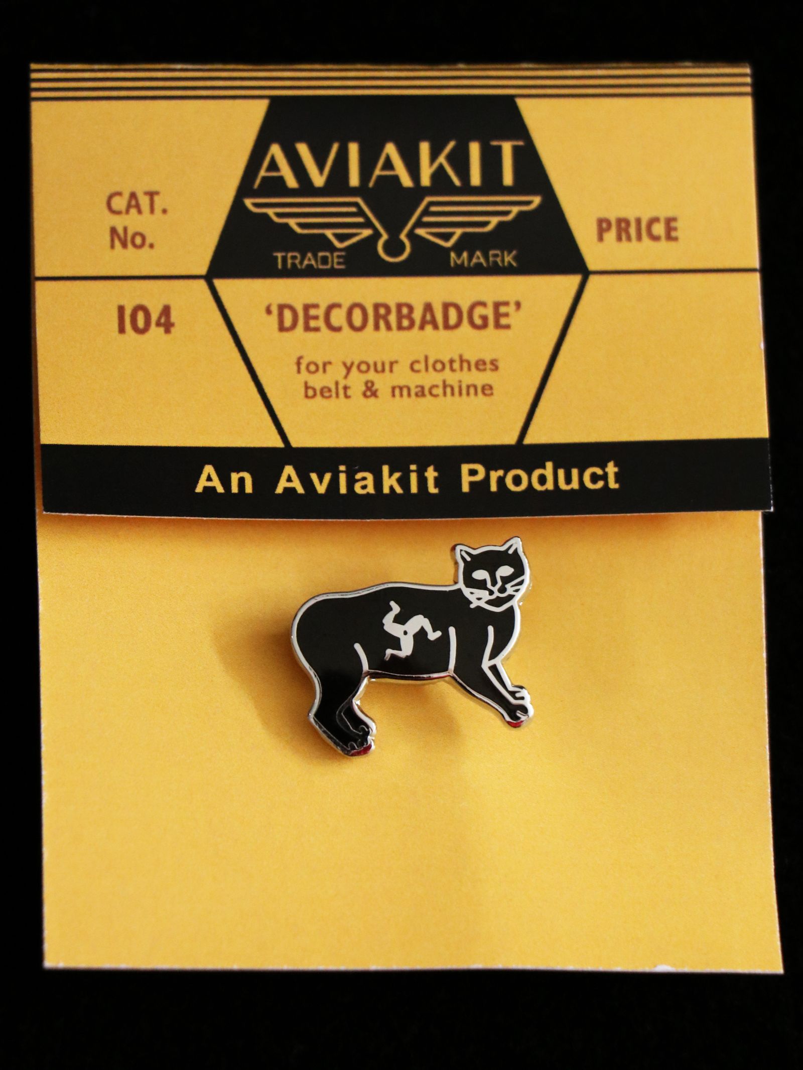 "MANX CAT" BADGE