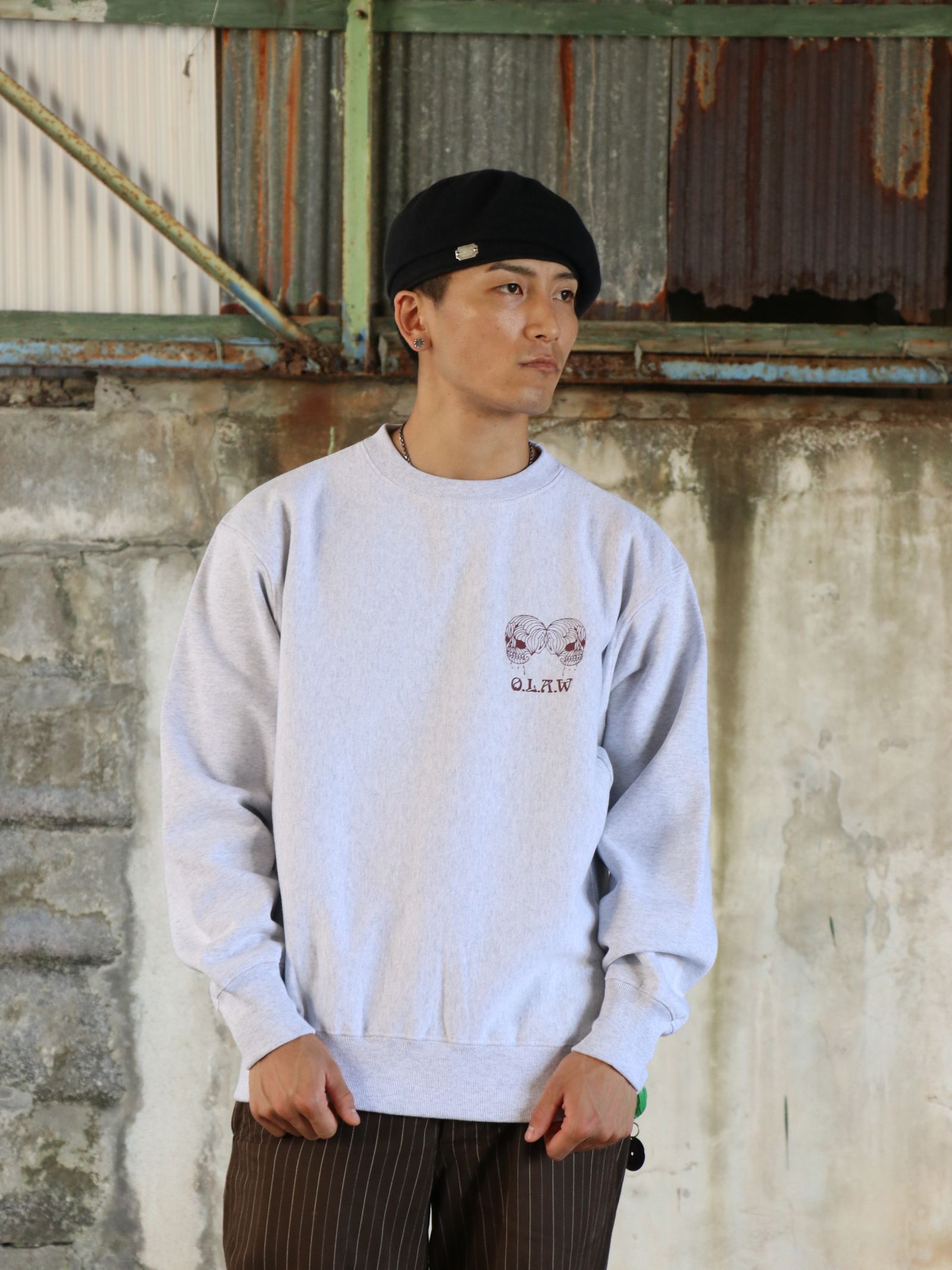 Entourage 12OZ CREW NECK SWEAT (ASH)