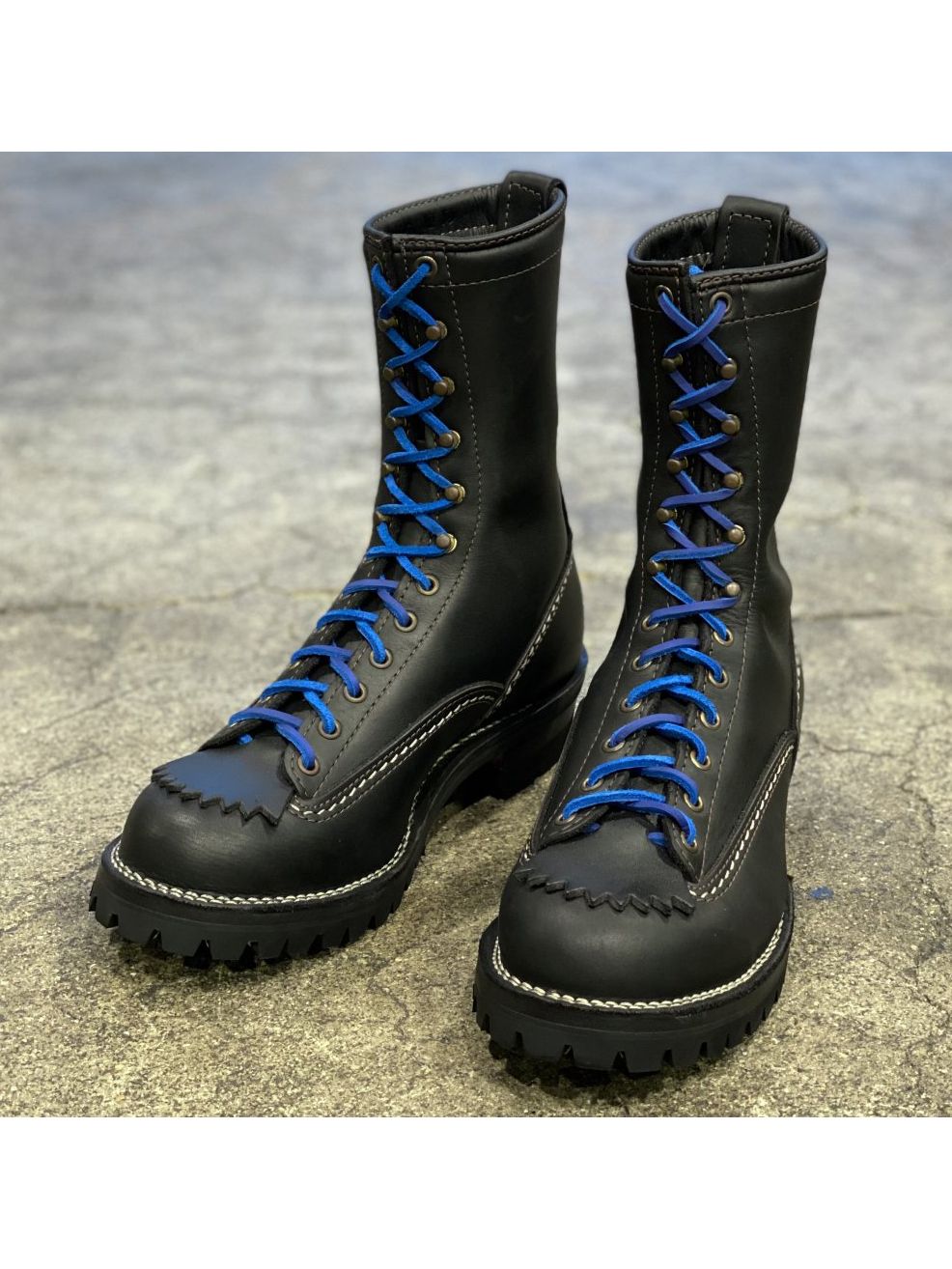 WESCO BOOTS "LEATHER BOOTS LACE" (BLUE)
