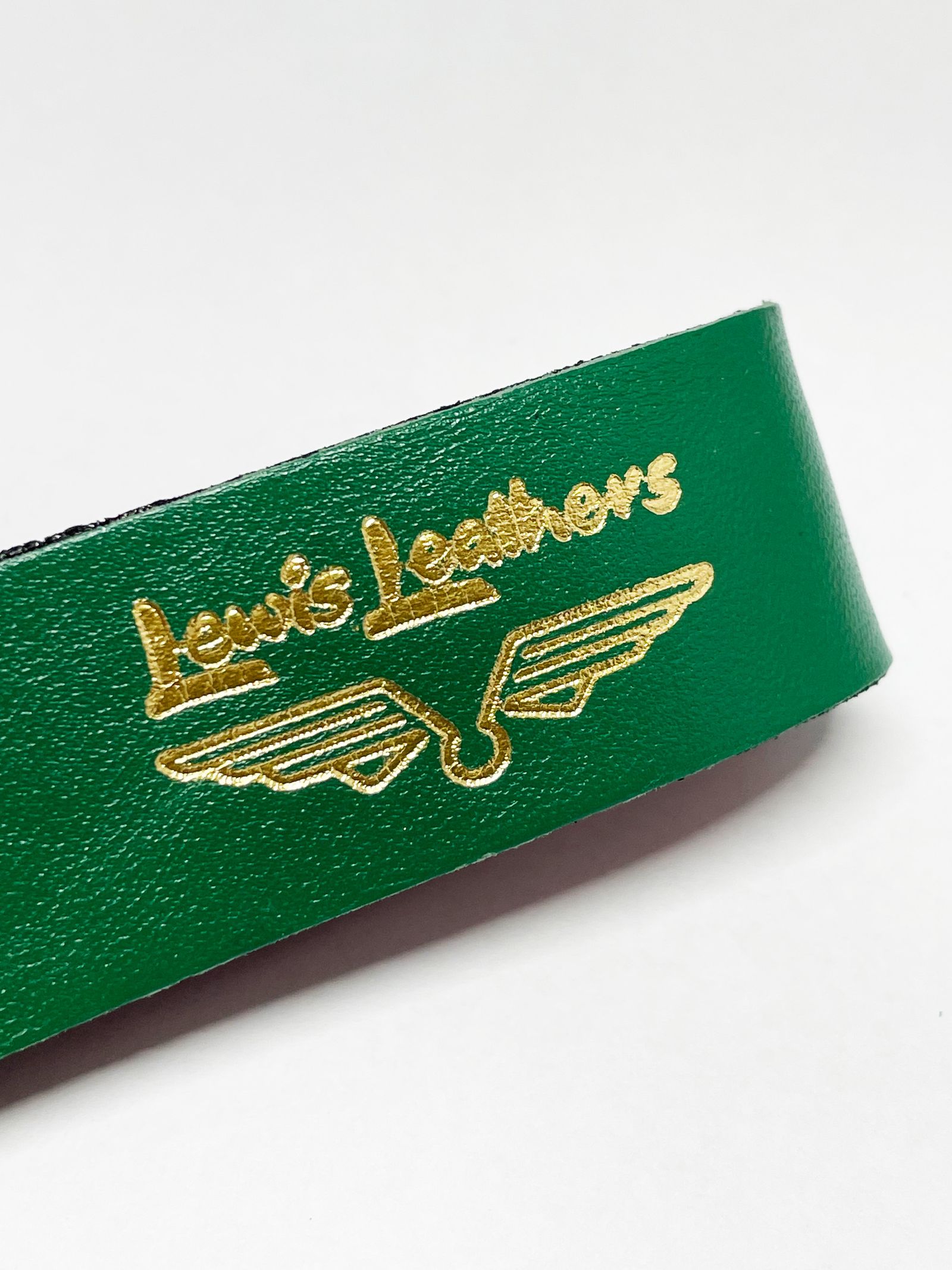 LEWIS LEATHERS BELT LOOP KEYRING Mk2 (GREEN)