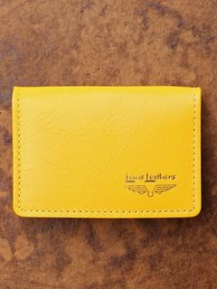 LEWIS LEATHERS CARD CASE (YELLOW)