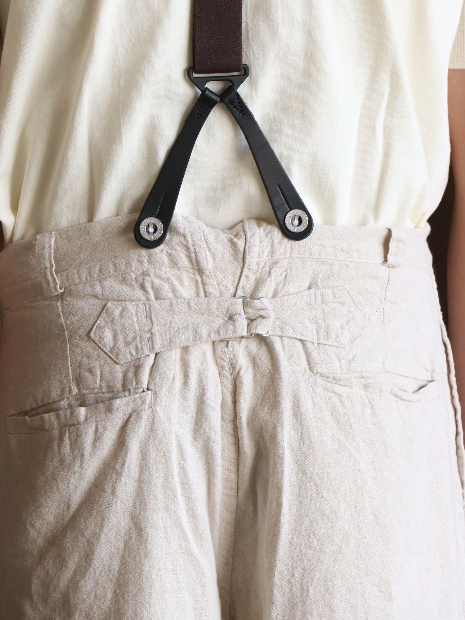 FRENCH ARMY LINEN PANTS (NATURAL)