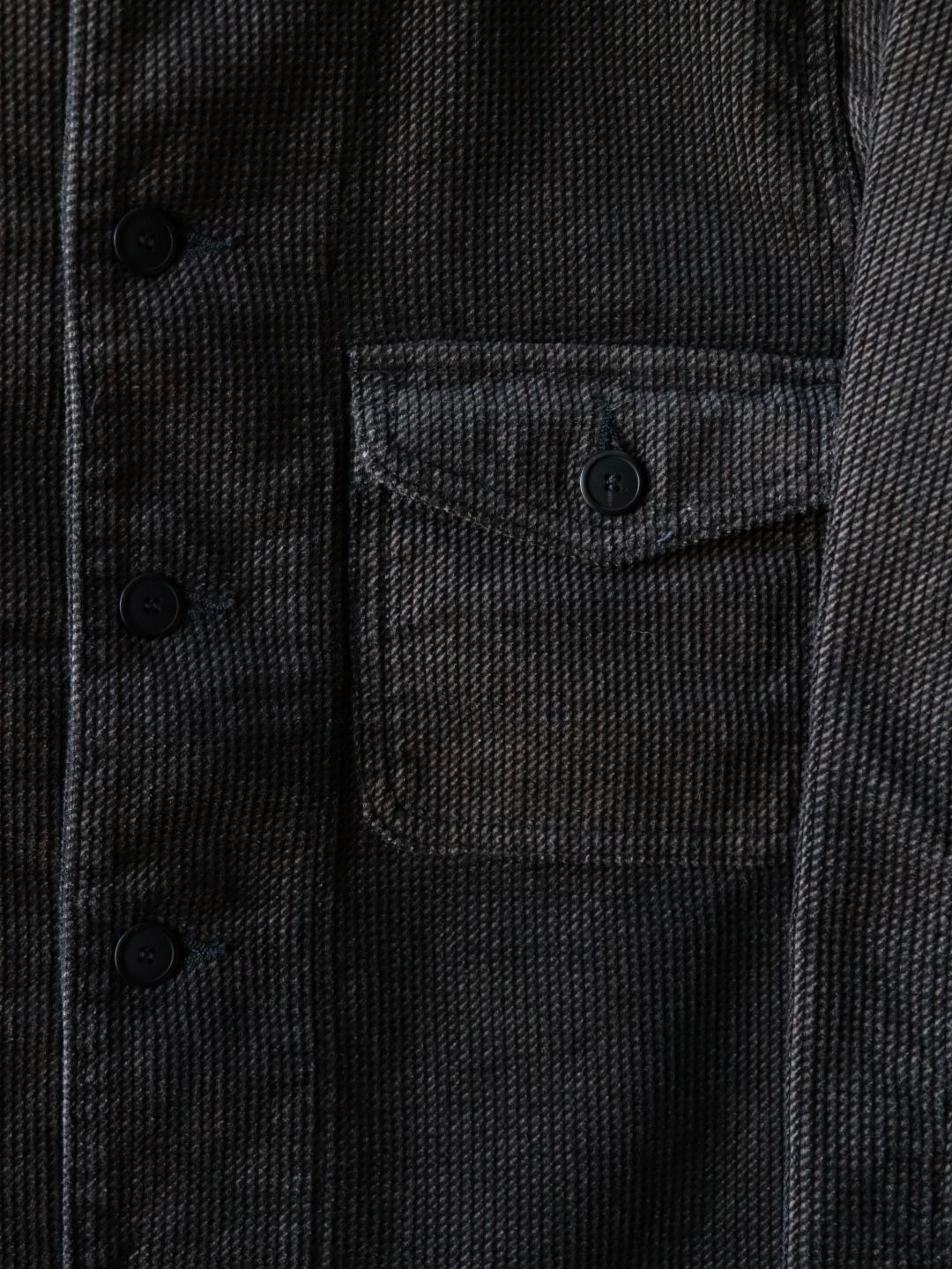 RIPPLE CORD AIM JACKET (CHARCOAL BLACK)