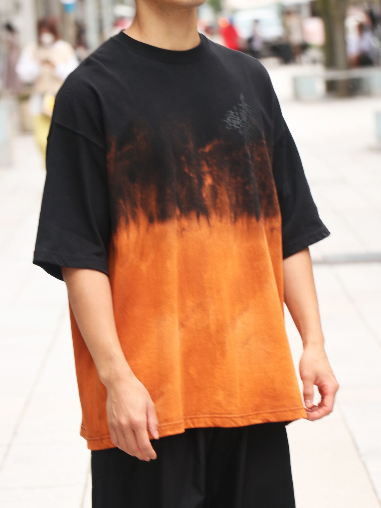 SKANDA オリジナルブリーチ ビッグTシャツ / SKANDA ORIGNAL BLEACH BIG TEE
