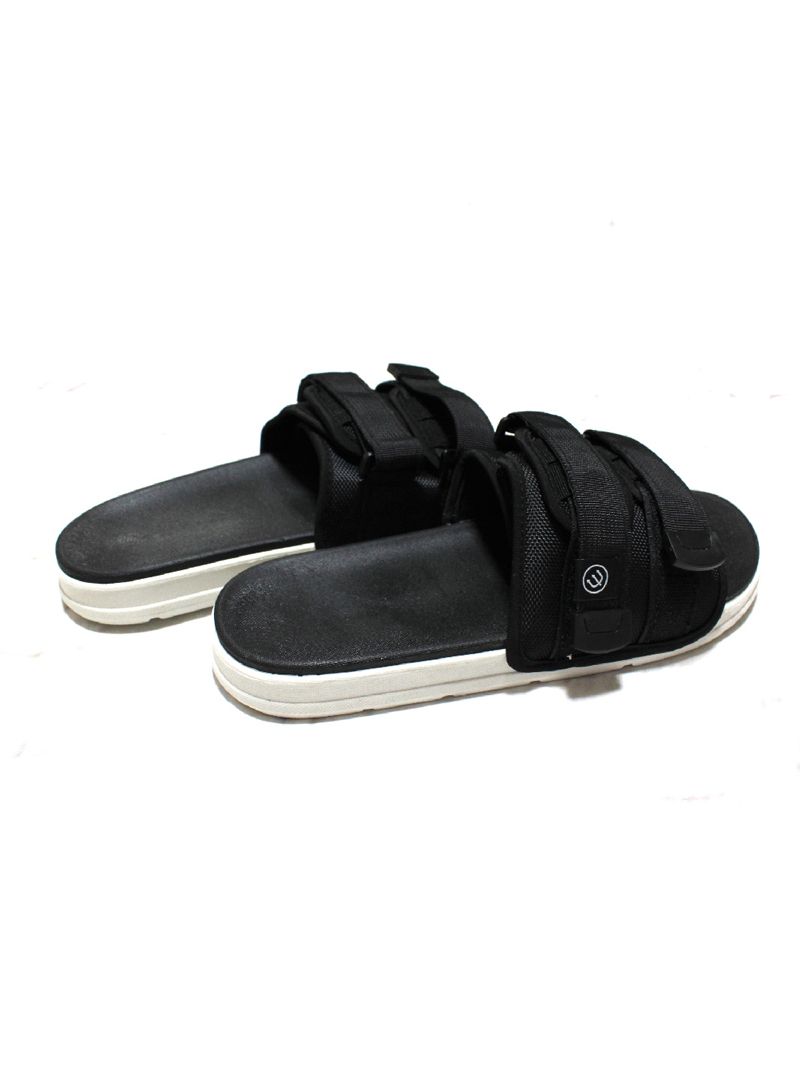 W STRAP SANDAL (BLACKxWHITE)
