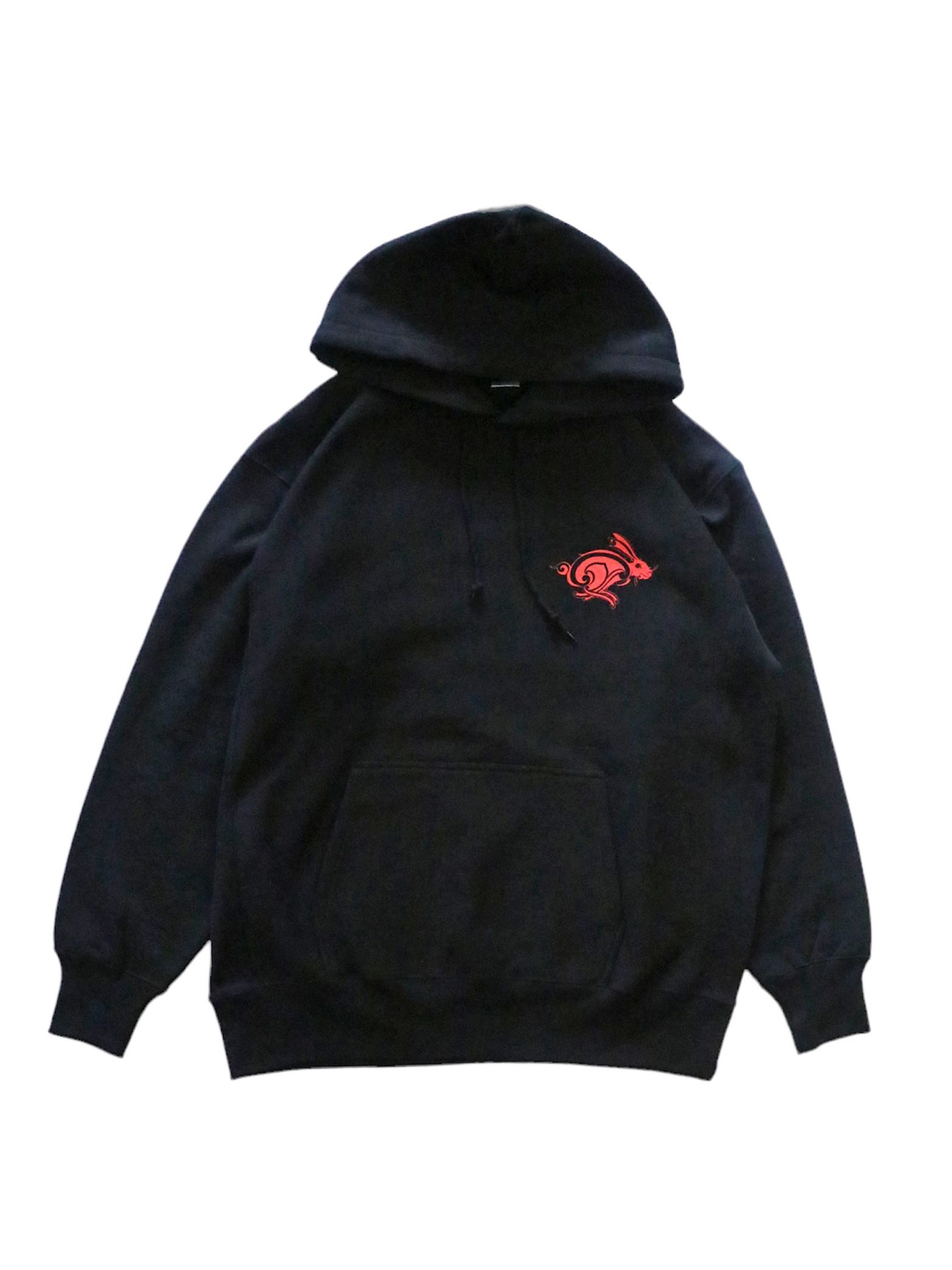 TRIBAL HARE PARKA (BLACK)