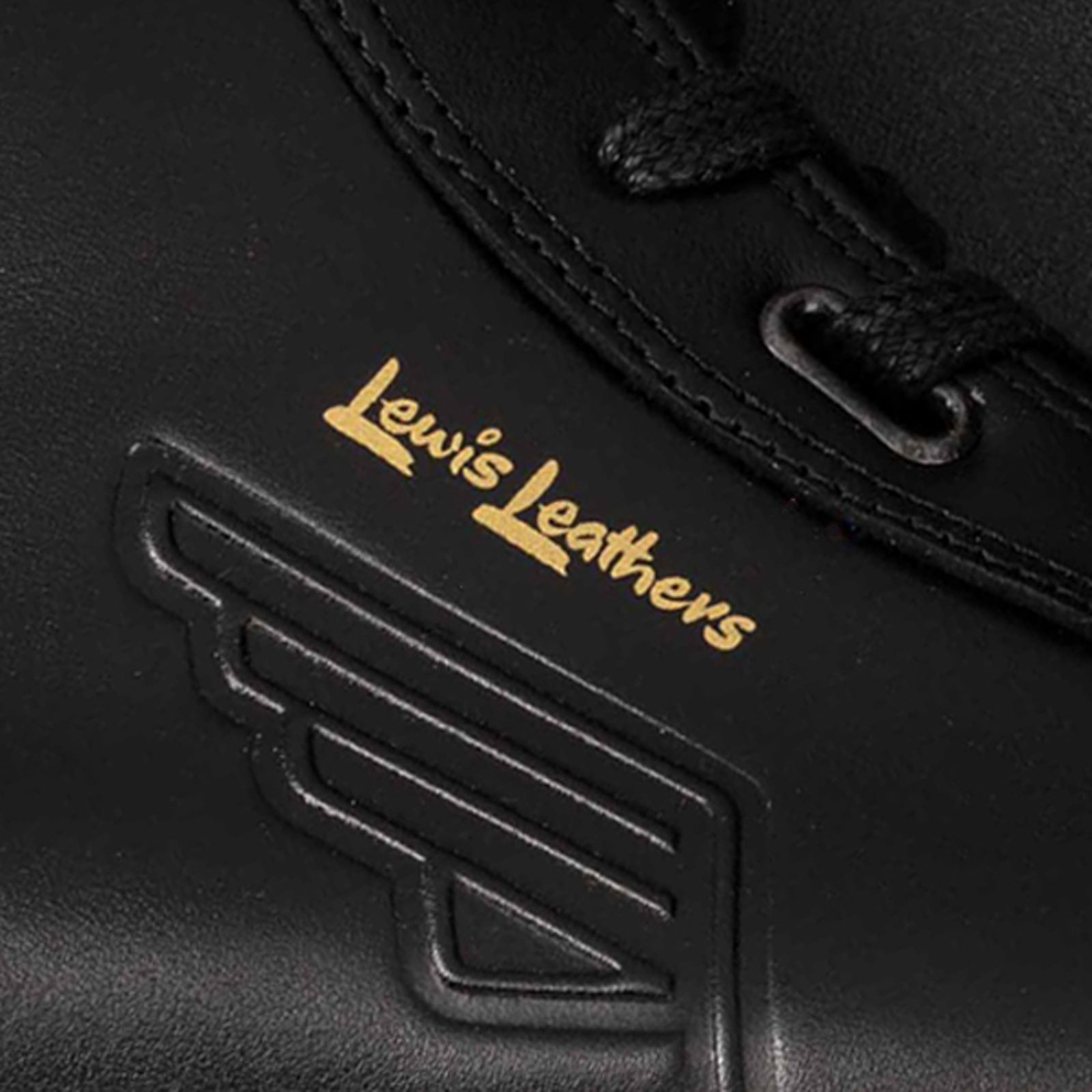 (3月8日11時より発売開始) EMBOSSED LEWIS LEATHERS SNEAKERS (BLACK)