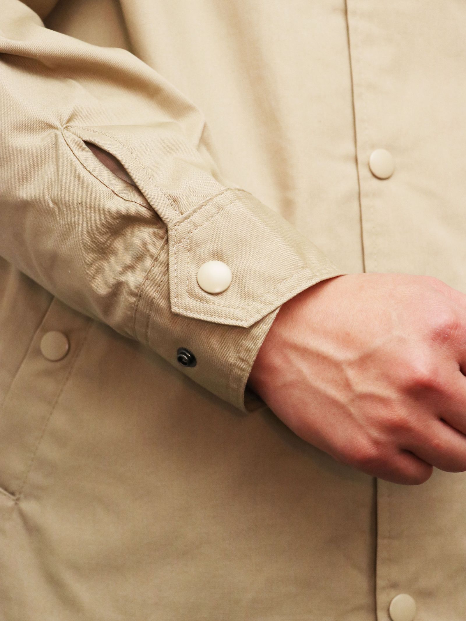 SKANDA ORIGNAL T/C コーチジャケット (ベージュ) / SKANDA ORIGNAL  T/C COACH JACKET (BEIGE)