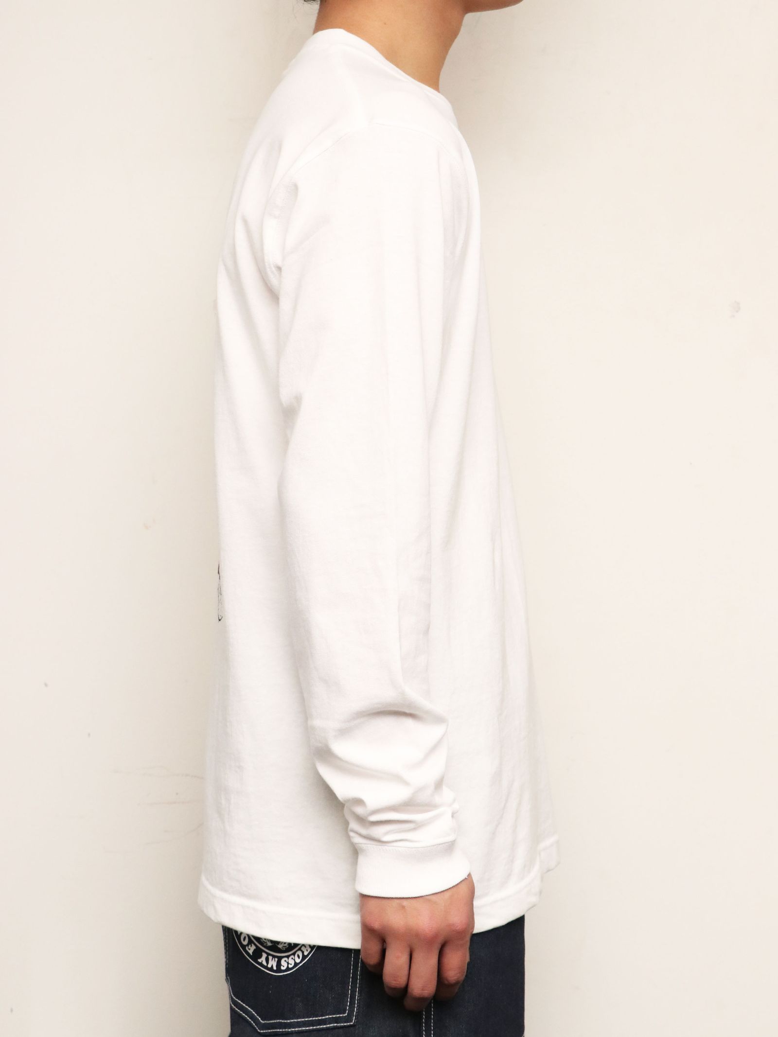 【再入荷】SKANDAオリジナル 韋駄天 ロンスグリーブTシャツ (ホワイト) / SKANDAORIGNAL 韋駄天 L/S -TSHIRT (WHITE)