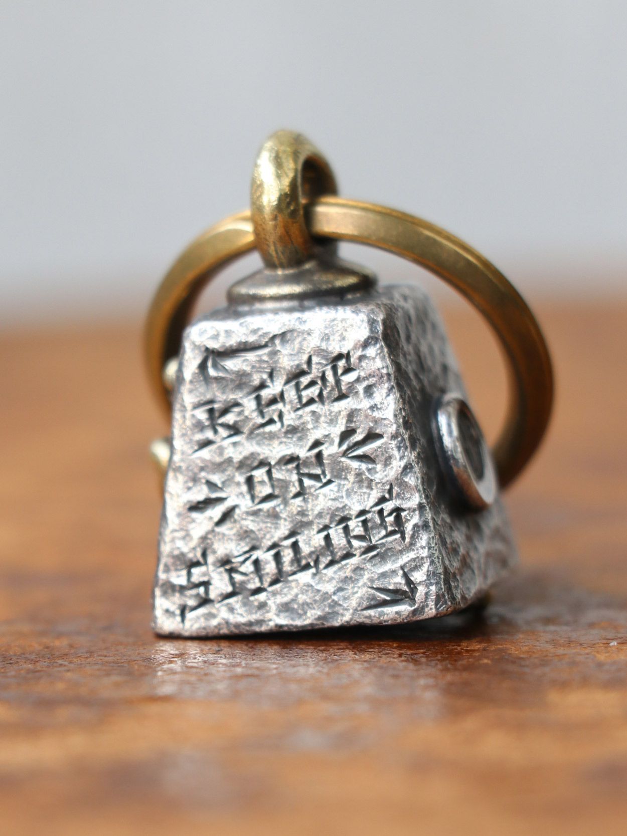 LUCKY BELL ”角” ( Silver925 x Brass) Medium