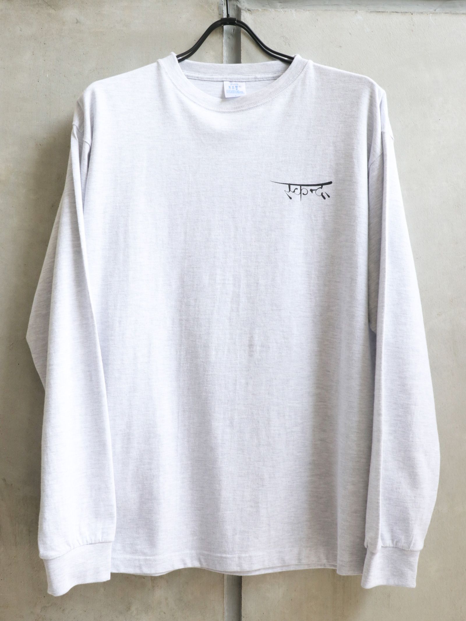 "DARK MATTER" L/S TEE / "DARK MATTER" ロングスリーブTシャツ (アッシュグレー）