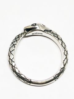 UROBOROS SKULL SNAKE RING (SILVER925)