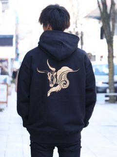 "Year of the ox"オリジナルヘビーオンスパーカー(ブラック) / "Year of the ox"  ORIGNAL HEAVY OZ PULLOVER (BLACK)