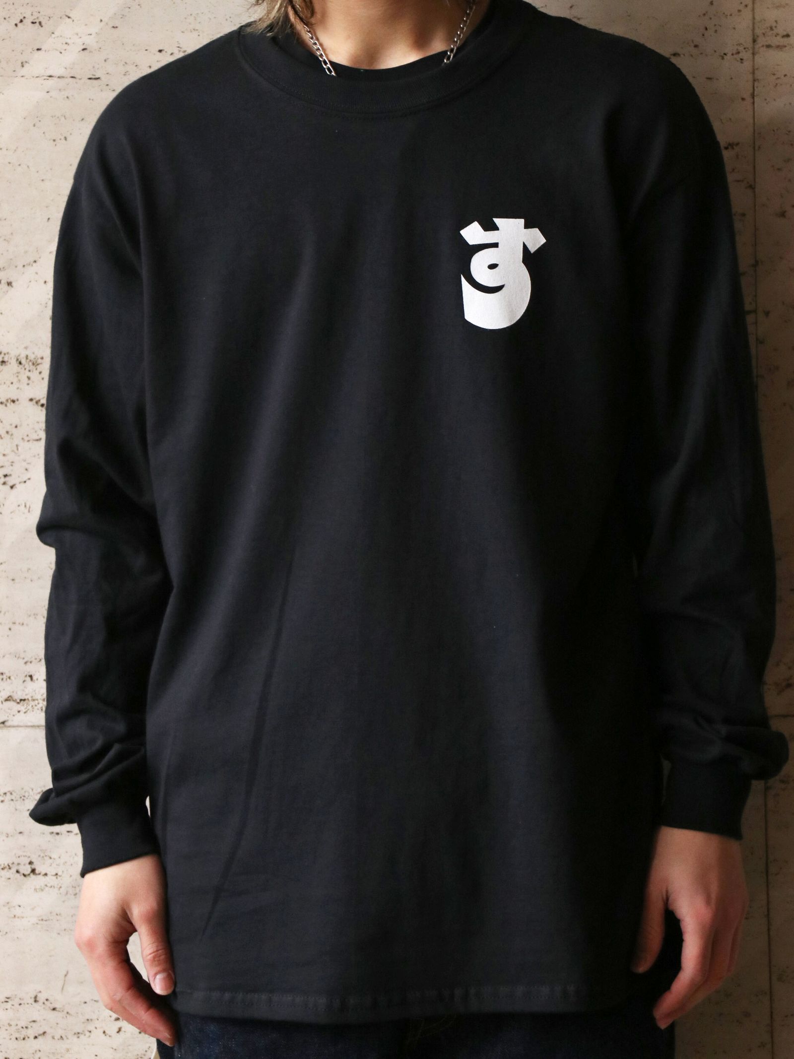 "達磨" L/S TEE (BLACK)