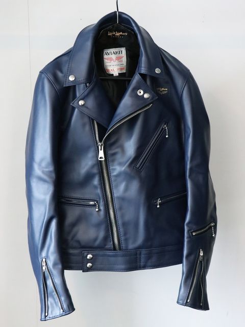 サイクロン441 : ホースハイド(ネイビー）