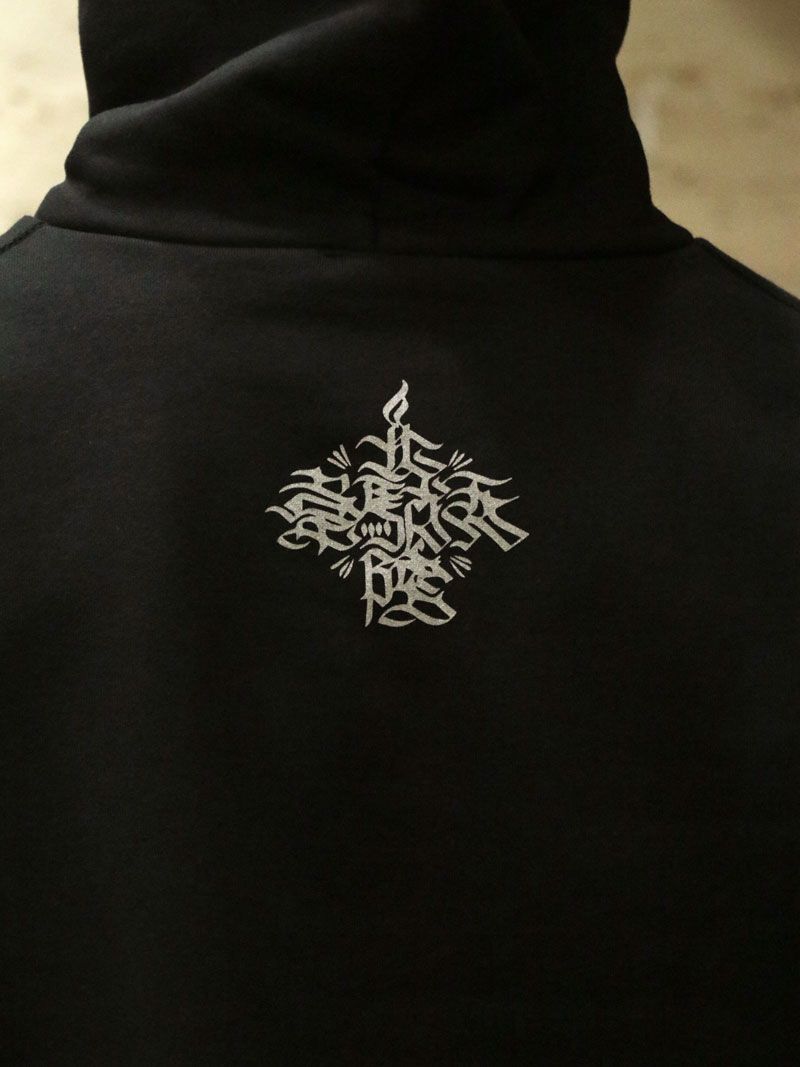 MOZYSKEY×SKANDA "疾風迅雷" PARKA (BLACK) / 別注パーカー (ブラック)