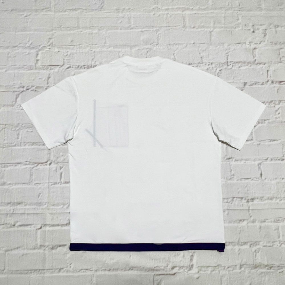 NYLON P/K TEE SH (WHT×PPL)