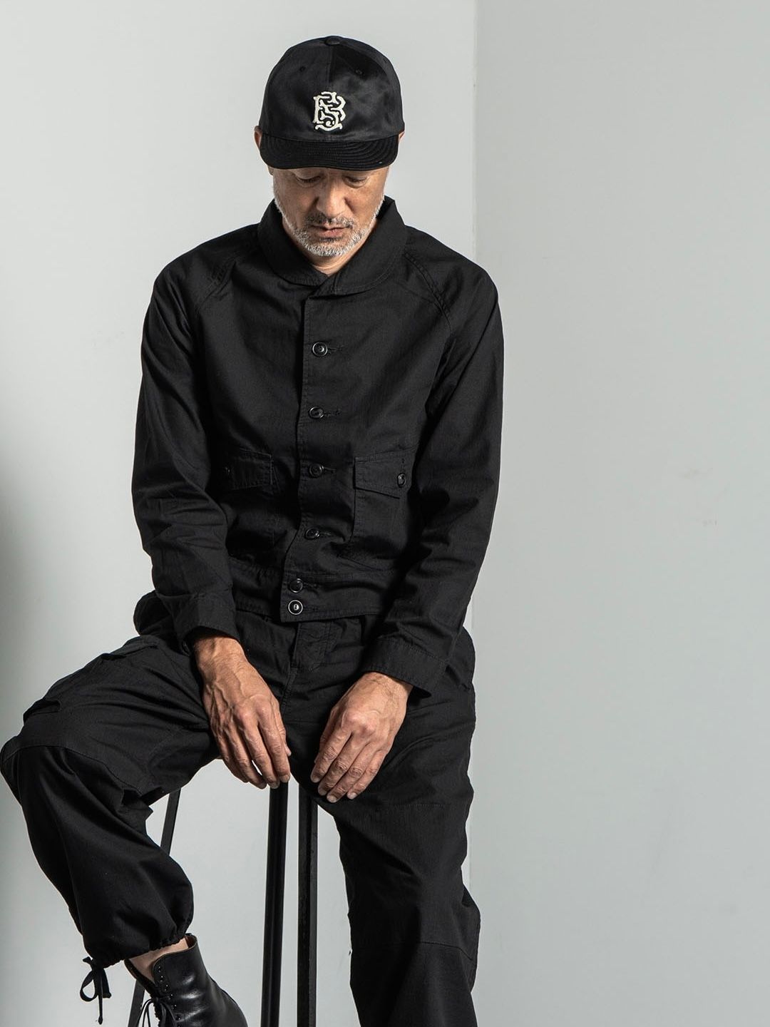 BS TRUCKER CAP (BLACK CHINO)