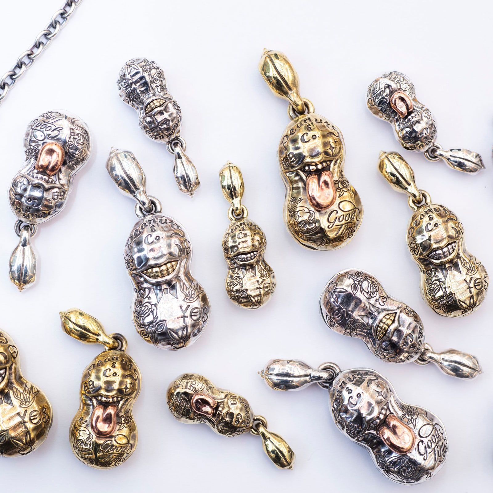 【お取り寄せ注文】TATTOO PEANUTS (SMALL) (SILVERxK10YELLOW GOLD)