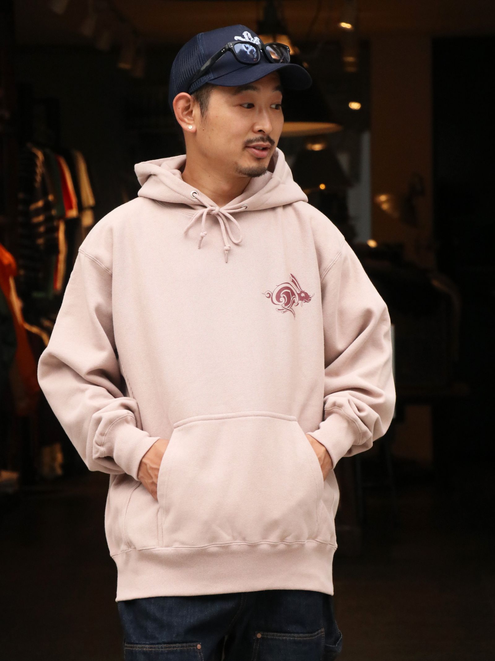 TRIVAL HARE PARKA (SMOKE PINK)
