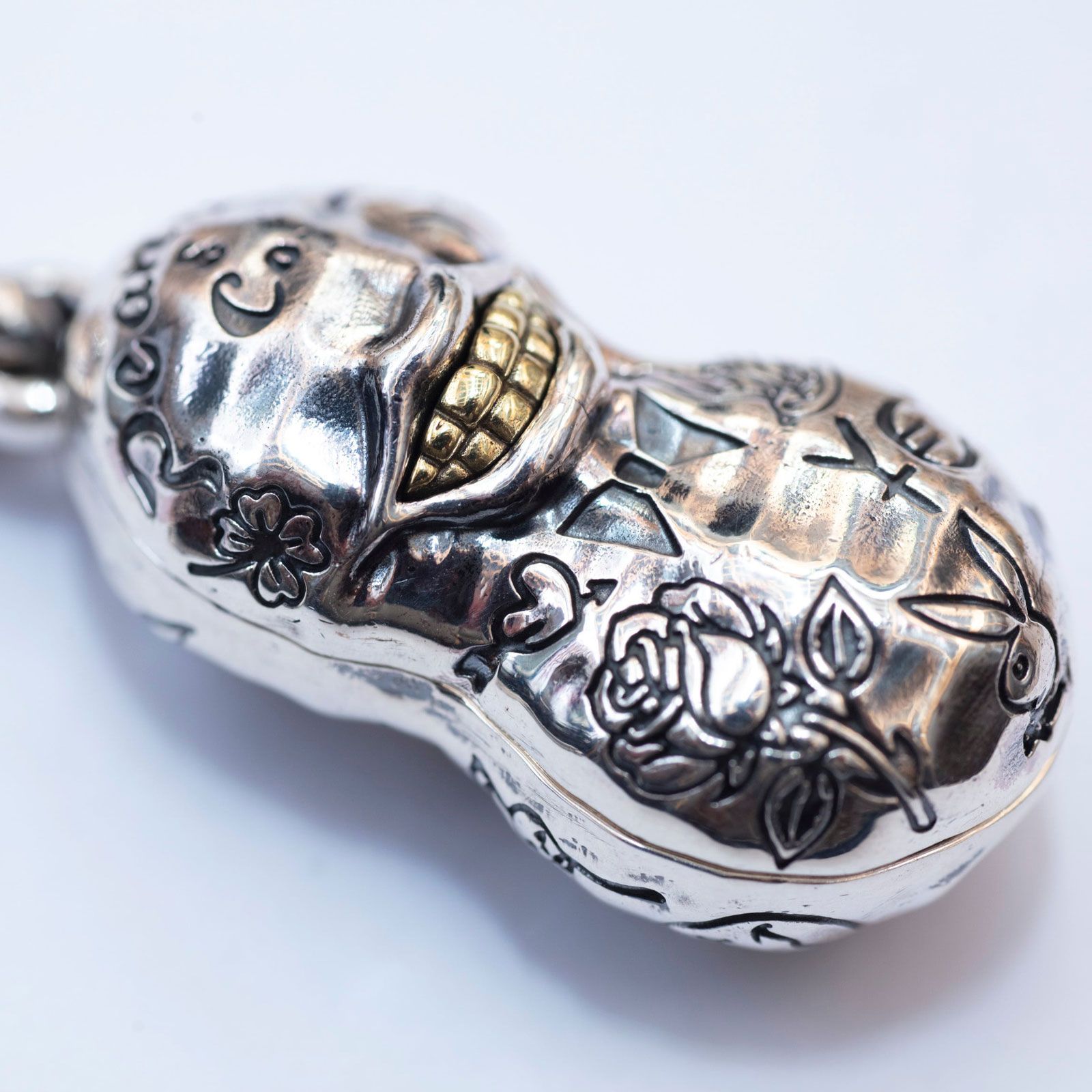 【即日発送可能】TATTOO PEANUTS (LARGE) (SLIDE) (SILVERxK10YELLOW GOLD)